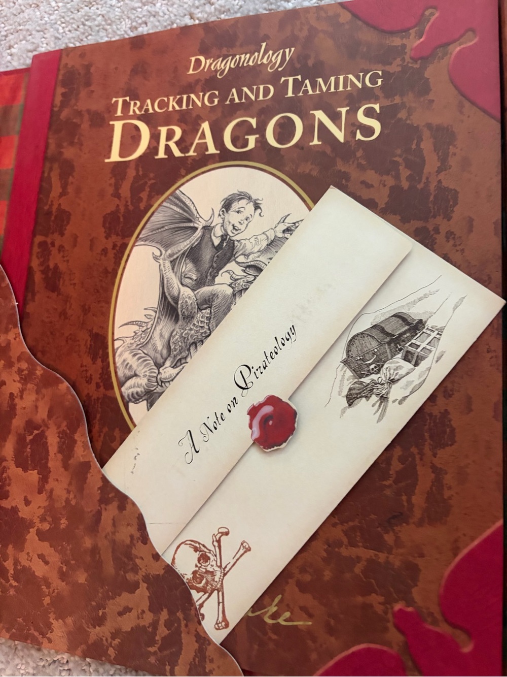 Tracking and Taming Dragons Hardcover Journal Set- Brown